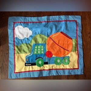 Mi Zone Cement Truck Appliqué Pillow Sham